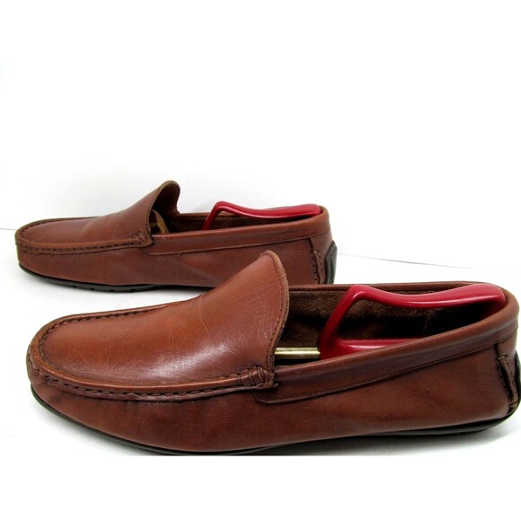 Dino Draghi  Brown Moc Toe Driving Loafers Size US 9 EUR 42